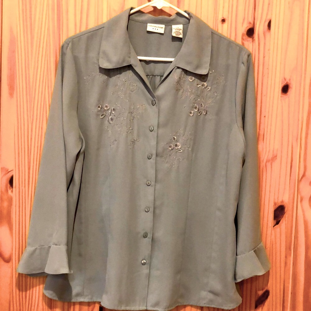 3/$10 Covington Embroidered Blouse